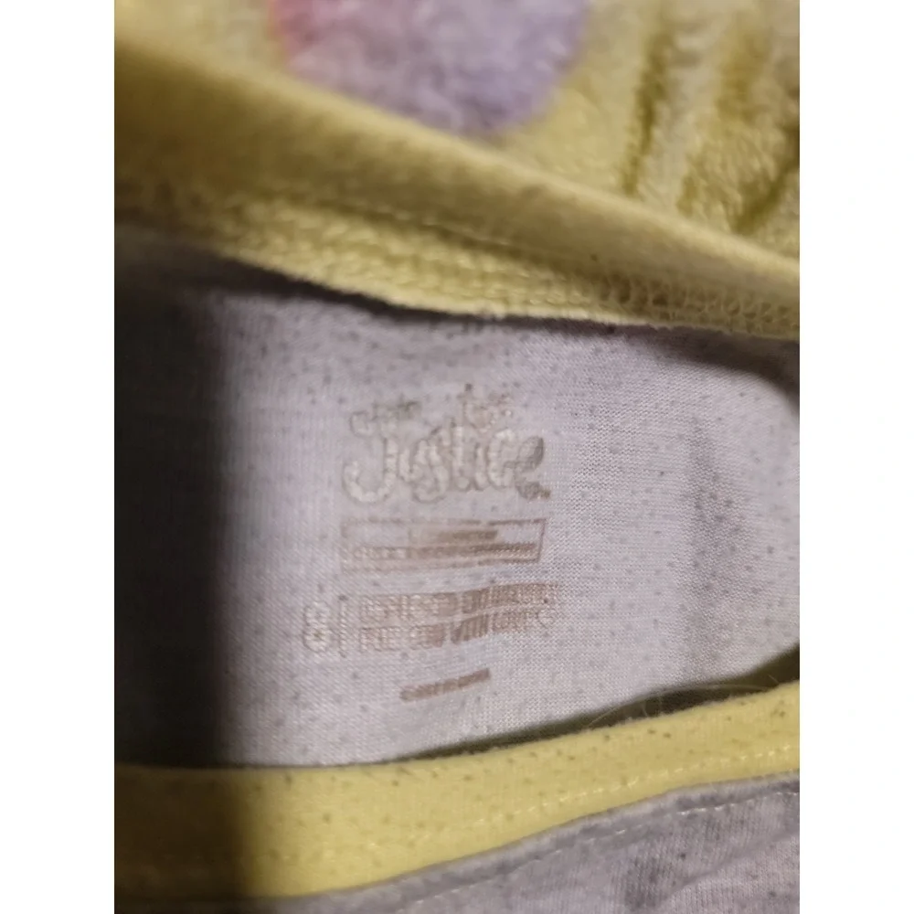Justice llamacorn llama‎ unicorn pajamas fuzzy pants size 8 winter
